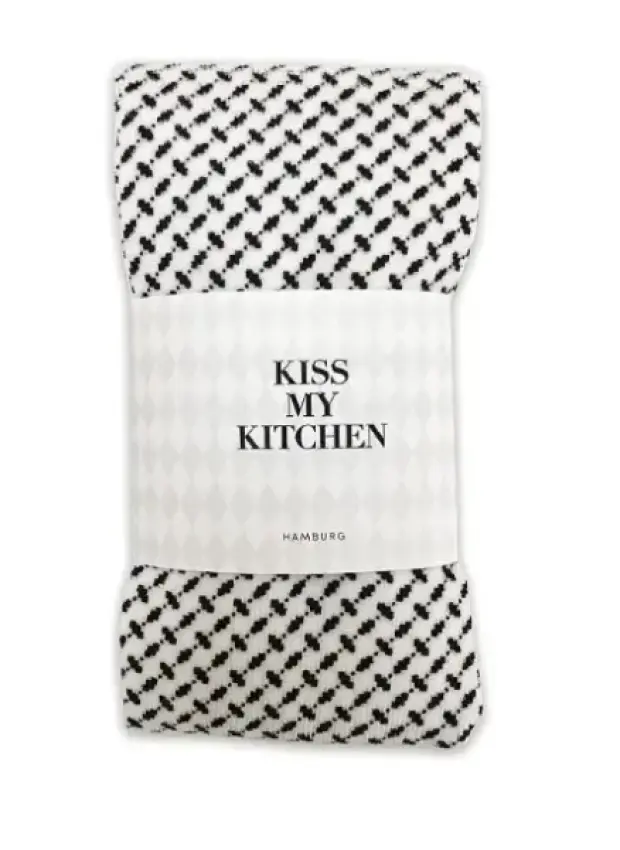 kiss my kitchen Küchenhandtuch Pali black