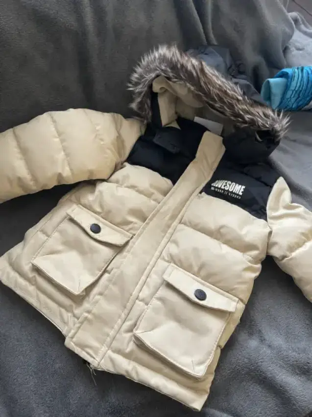 Winter Jacke Beige 