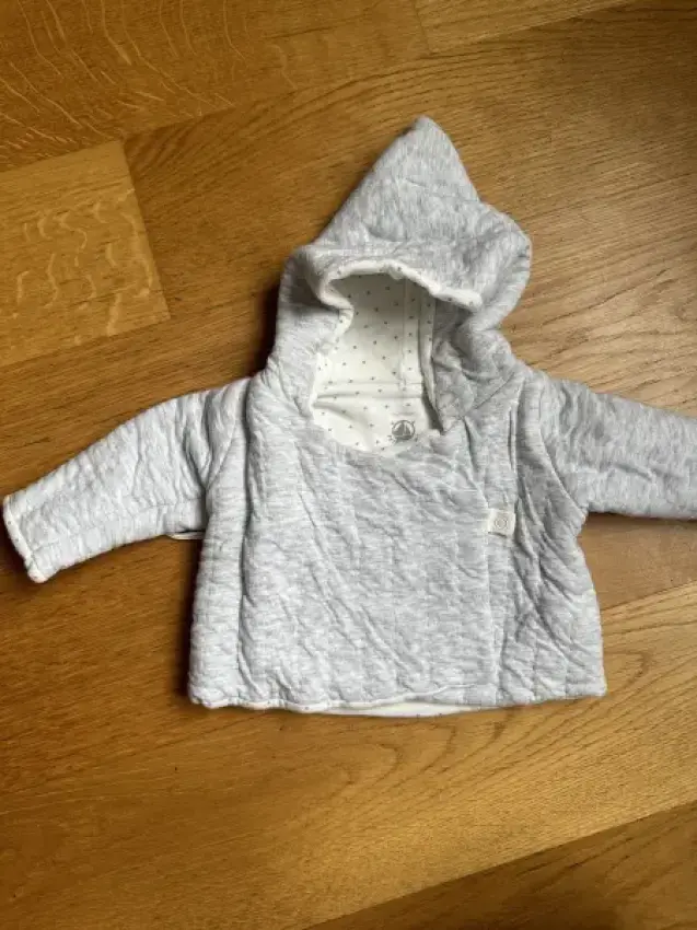 JACADI Jacke Baby grau 1M