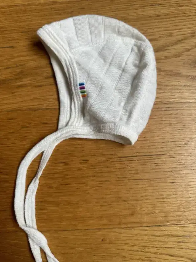 Joha Babyhaube Merinowolle/Seide Creme 37cm