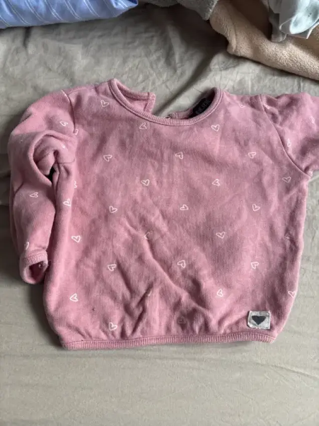 Pullover Herzen Pink 68