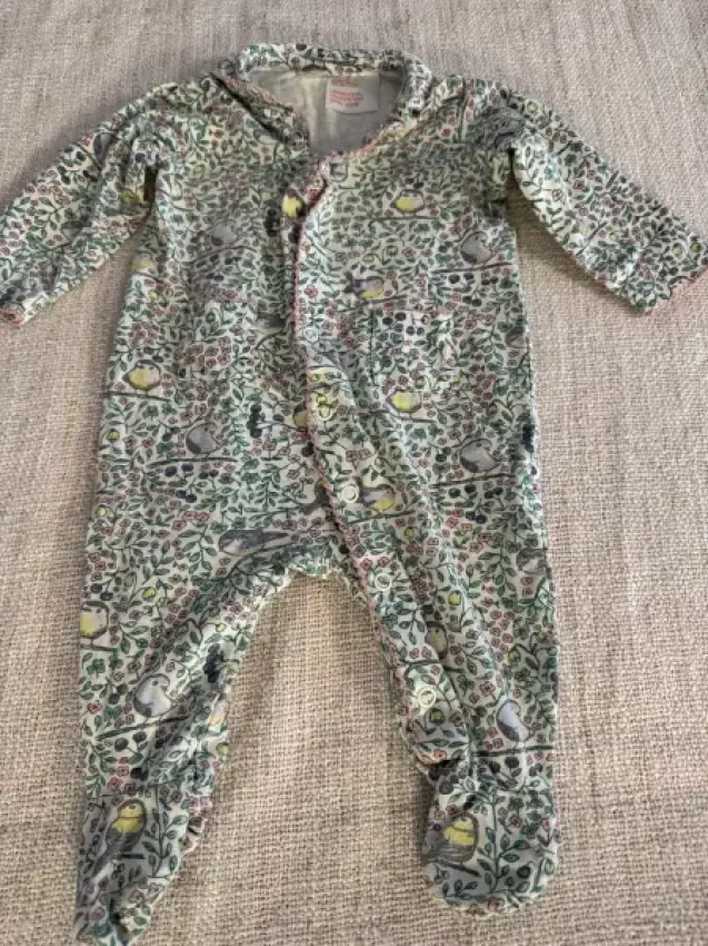 Strampler H&M 62 Blumen&Vögel