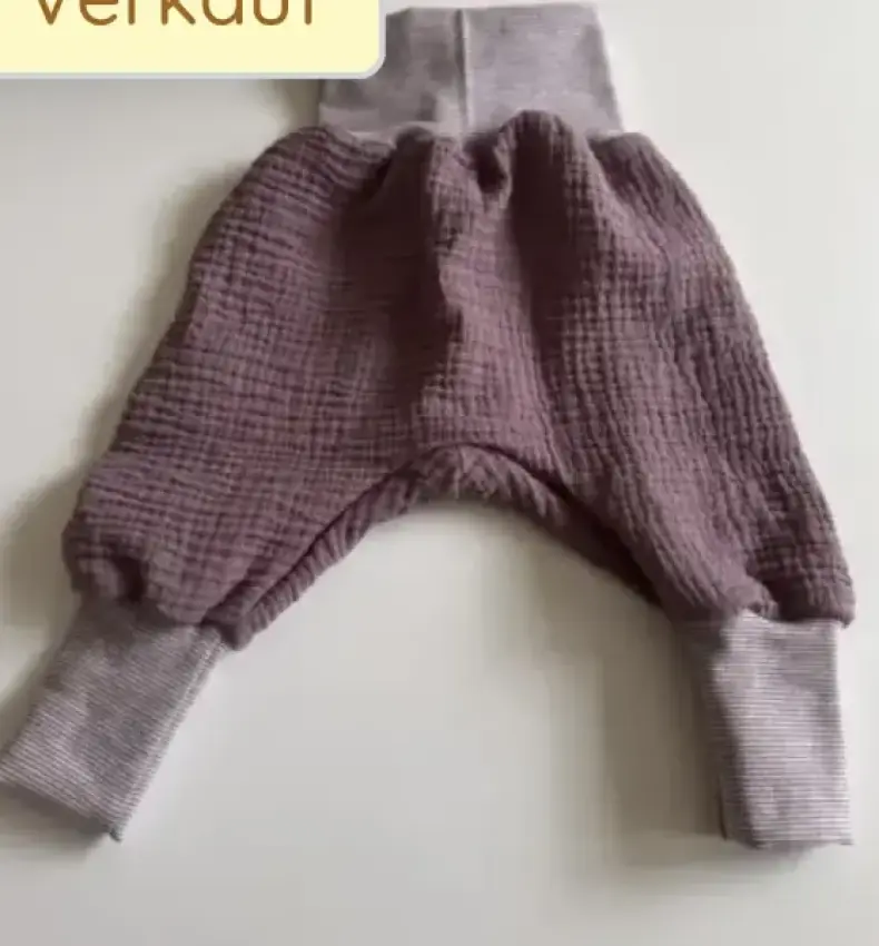 Pumphose Musselin Mauve 62/68