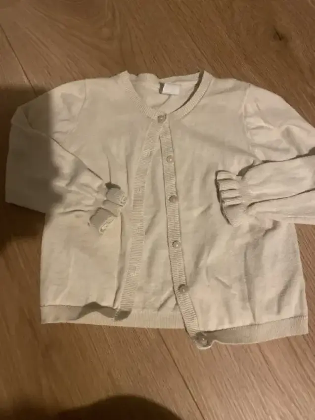 H&M Strickjacke creme 