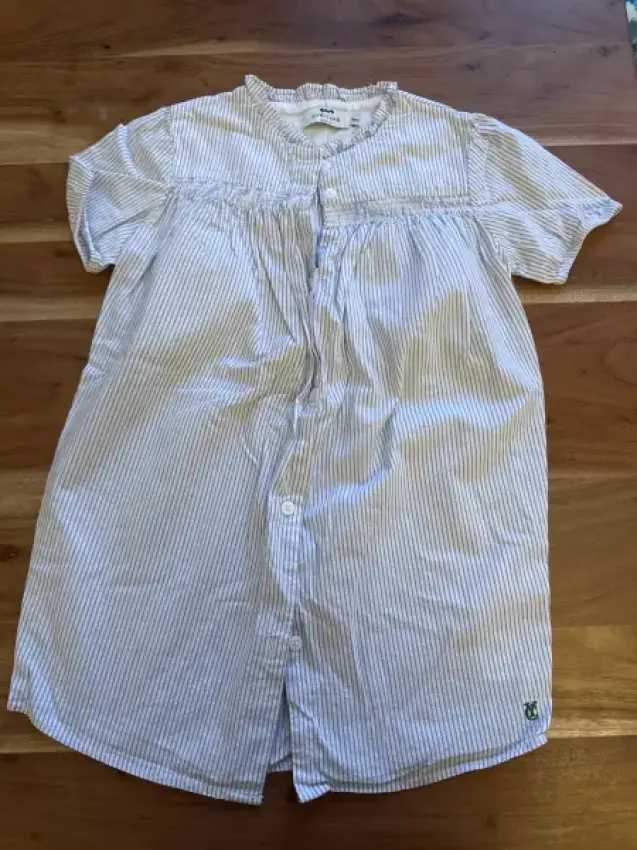 Cyrillus Kleid blau weis 