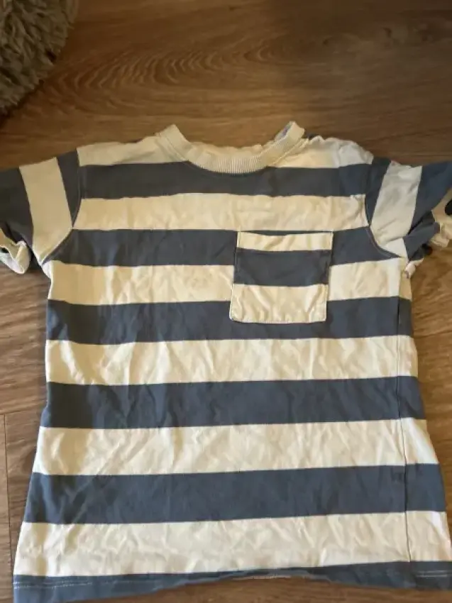 Zara Tshirt blau weiß gestreift 