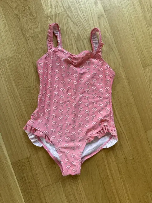 Badeanzug rosa/Blumen vertbaudet 