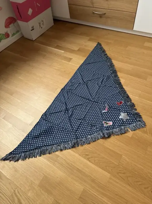 Halstuch  Marine gepunktet 