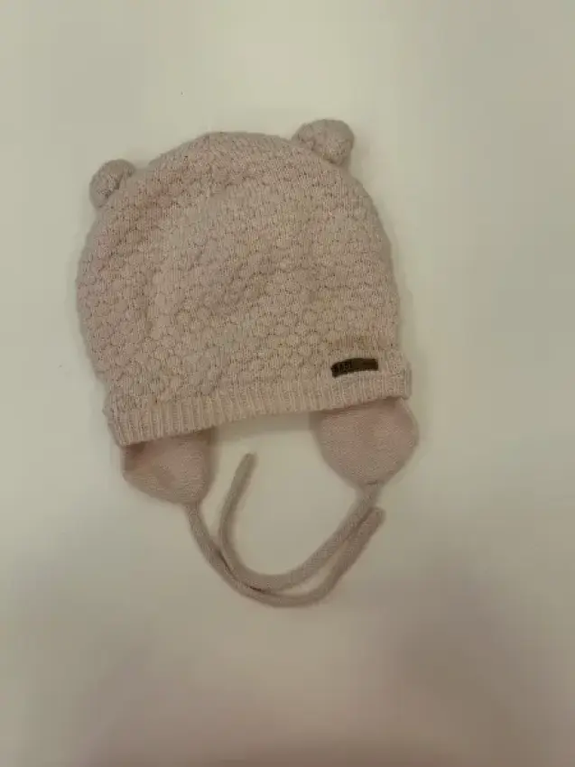 Babymütze mit Öhrchen, rosa