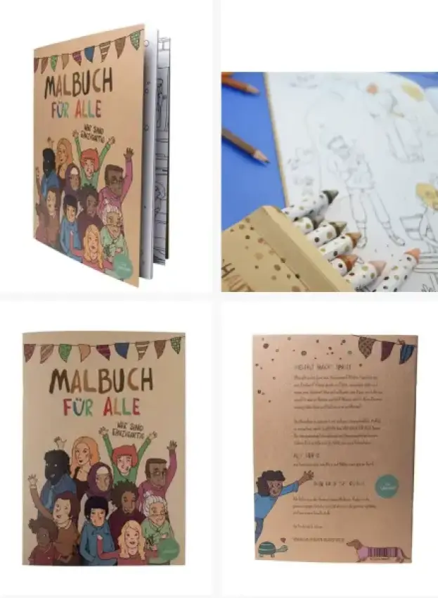 HAUTFARBEN Malbuch - NEU