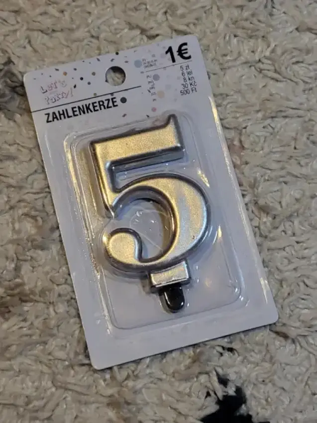 Geburtstagskerze 5