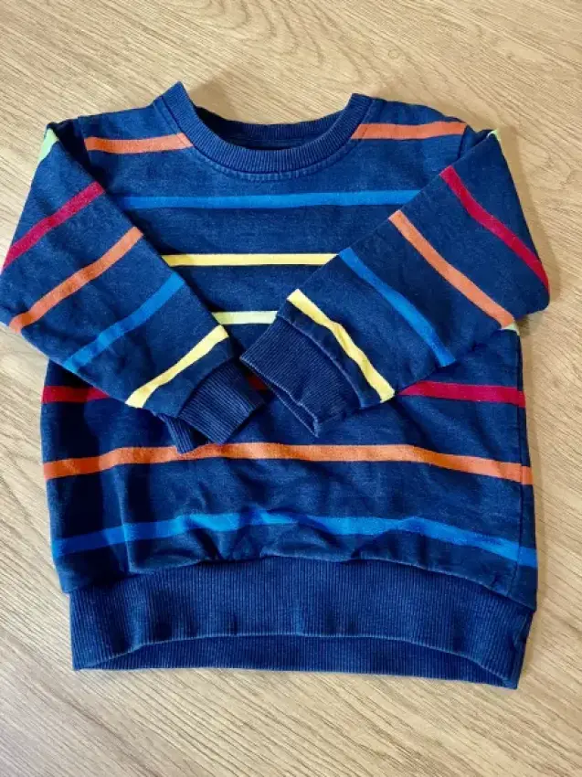 Ernsting‘s Pullover dunkelblau gestreift