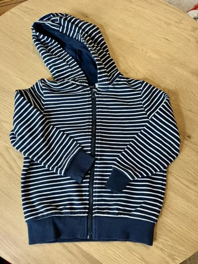 Lupilu Zipper dunkelblau gestreift